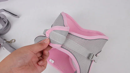 Shedaway Puppy Harness Set Dog Accessories Adjustable Puppy and Cat Harness Vest French Bulldog Chihuahua Small Dog Collar Pet Leash Dogs